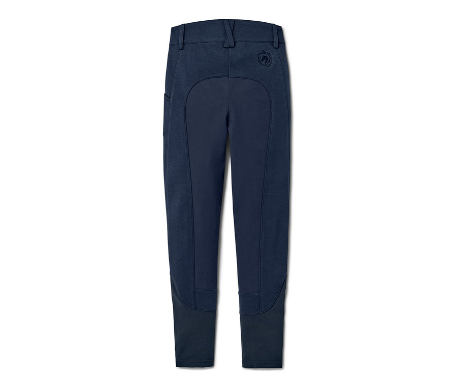 Sötétkék lány lovaglónadrág.