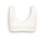 Közeli kép egy fehér sloggi ZERO Feel 2.0 bralette-ről.