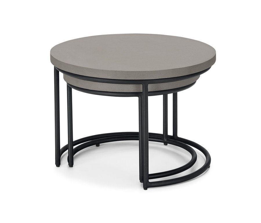 Dohányzóasztal-szett policement asztallappal.