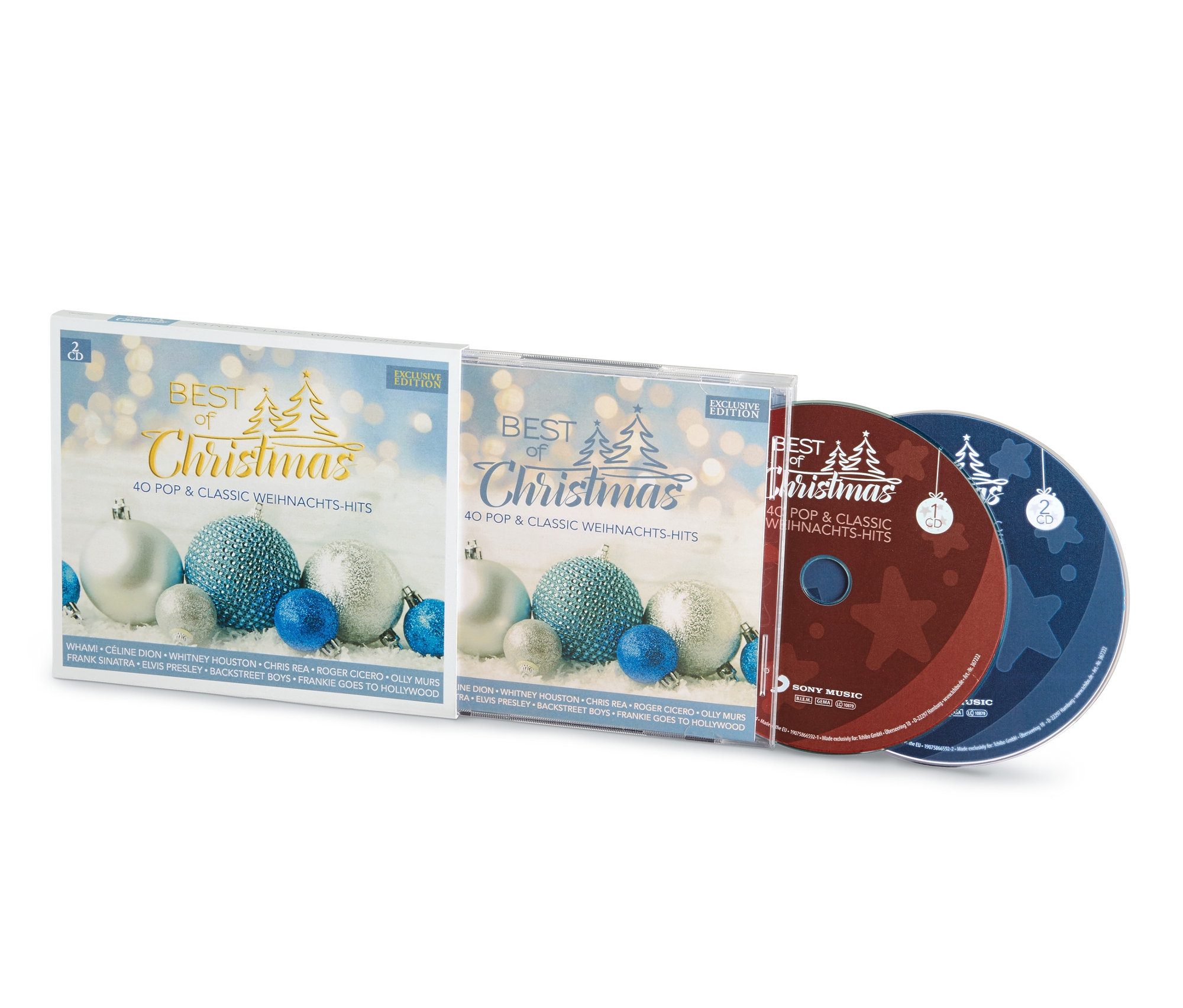 Két CD, karácsonyi dalok.