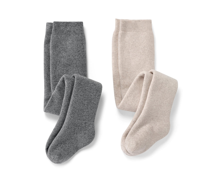 Két melírozott termo harisnyanadrág kisgyerekeknek és két melírozott termo harisnyanadrág gyerekeknek.