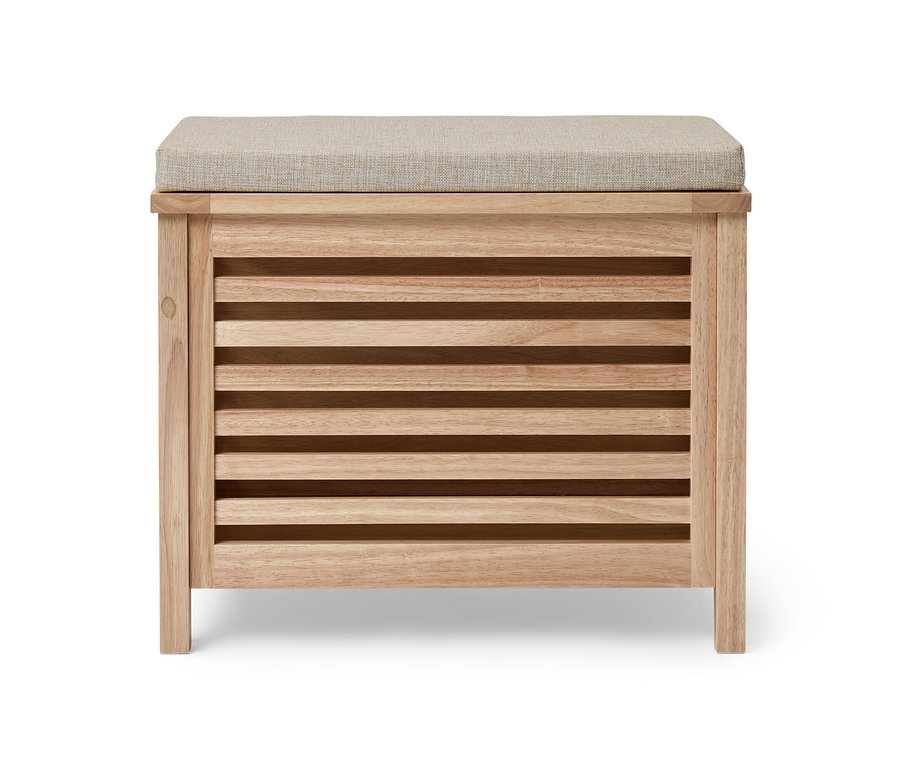 Ülőpad, tárolóval, fa.