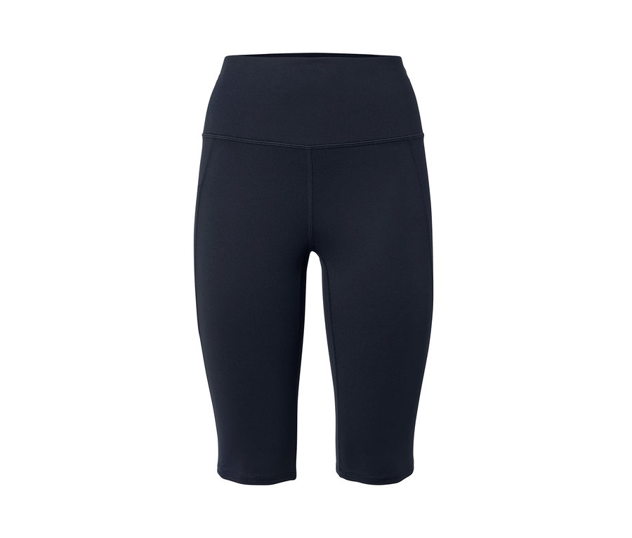 Sötétkék női sport rövidnadrág.