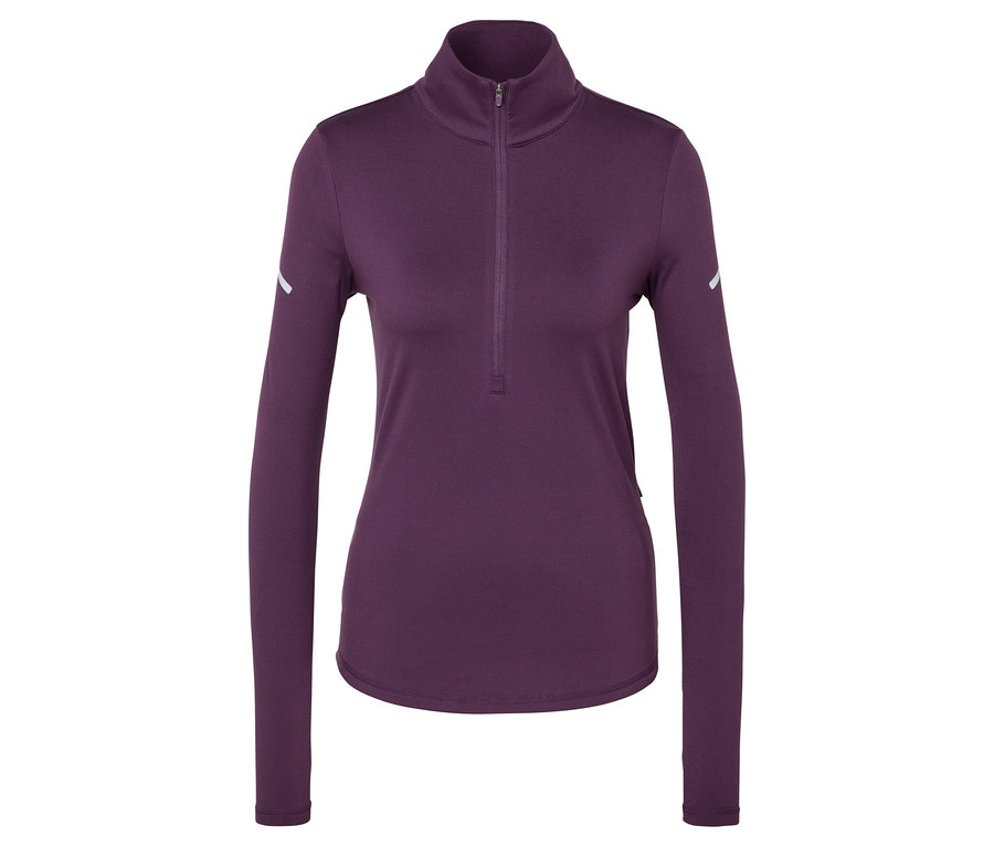 Szilvakék funkcionális termofelső cipzárral