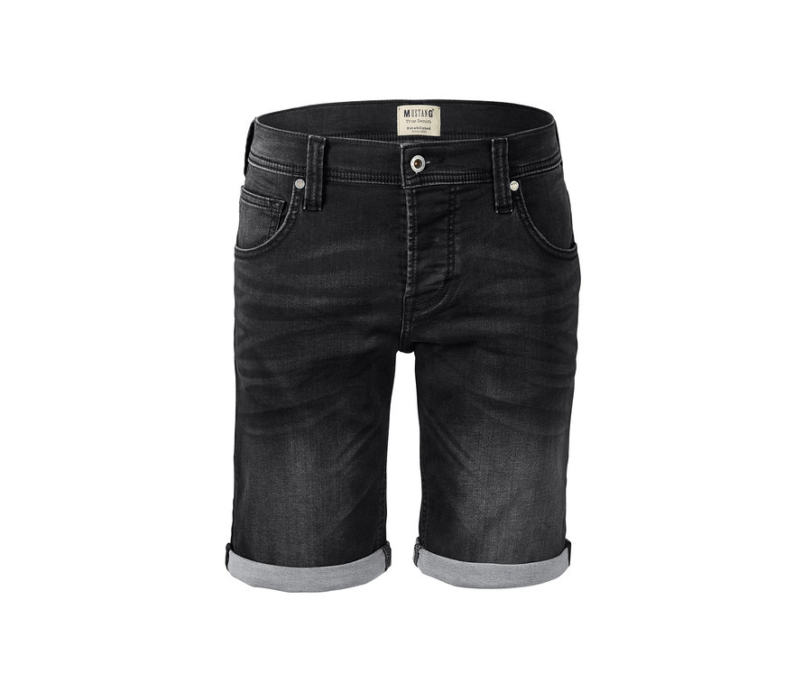 Férfi rövidnadrág, farmer hatású, szürke.