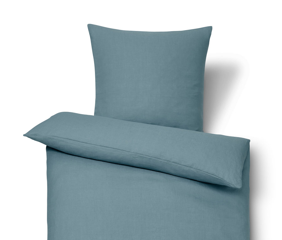 Kék lenvászon ágynemű normál és extra méretben.