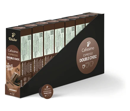 Egy csomag Cafissimo Flavoured Espresso – Double Choc kapszula.