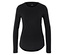 Fekete, hosszú ujjú póló.