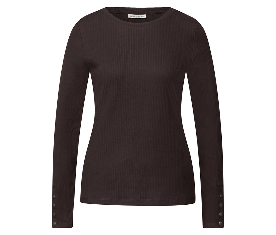 Street One bordás póló, barna