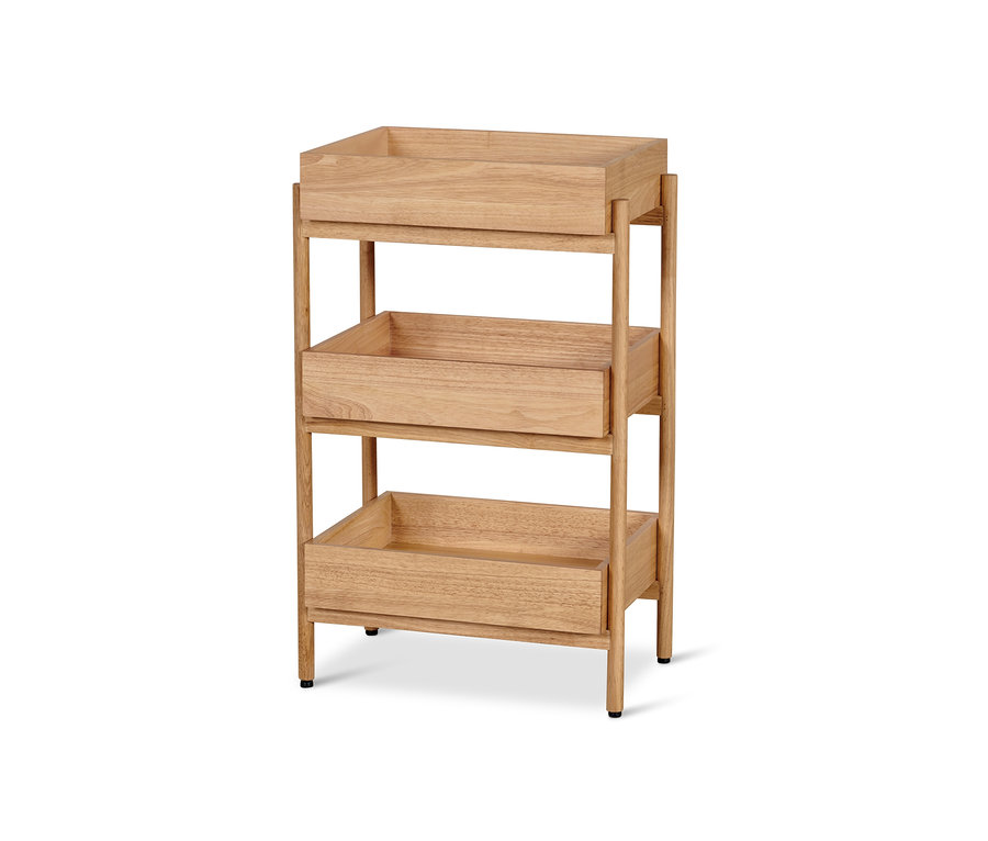 Állópolc, 3 tálcával.