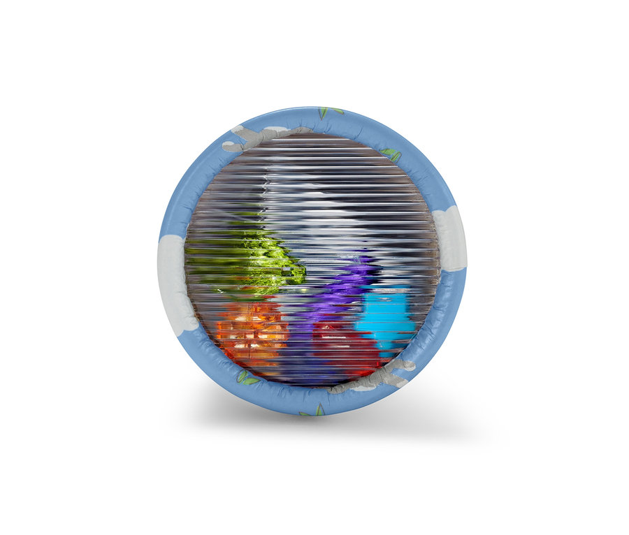 Nagyított felvétel egy kaleidoszkópról.