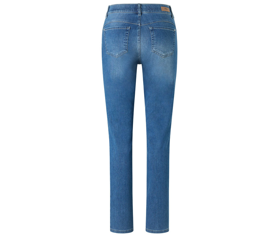 Egy világos kék Angels »Cici Push-Up« slim fit farmernadrág hátulnézete.