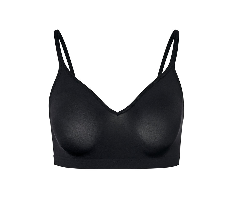 Fekete, seamless puha melltartó.