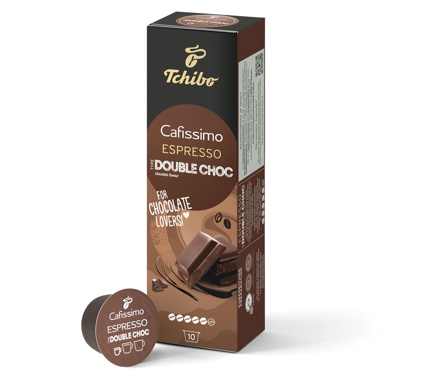Cafissimo Espresso Double Choc csomag és kapszula.
