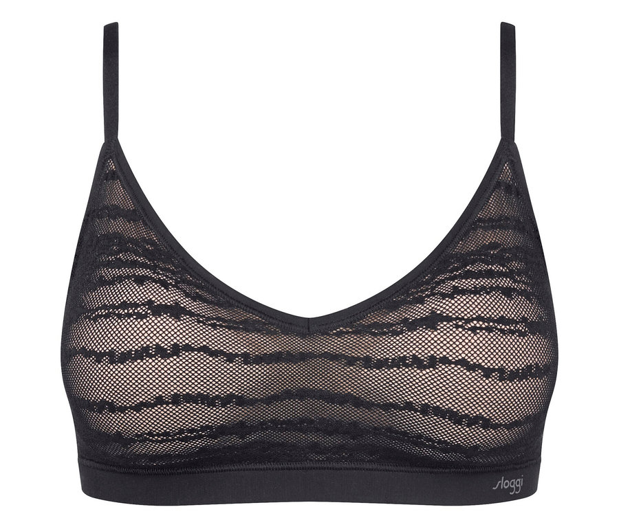 Fekete sloggi FREE Evolve PU csipkemelltartó.