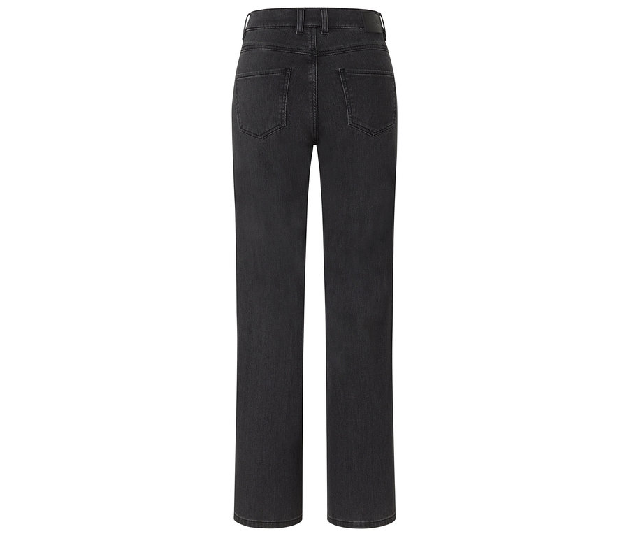 Hátulnézet az Angels denim »Lara« straight fit farmernadrágról, sötétszürke.