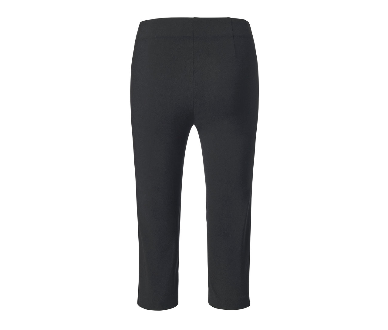 Egy fekete, 3/4-es sztreccsnadrág.