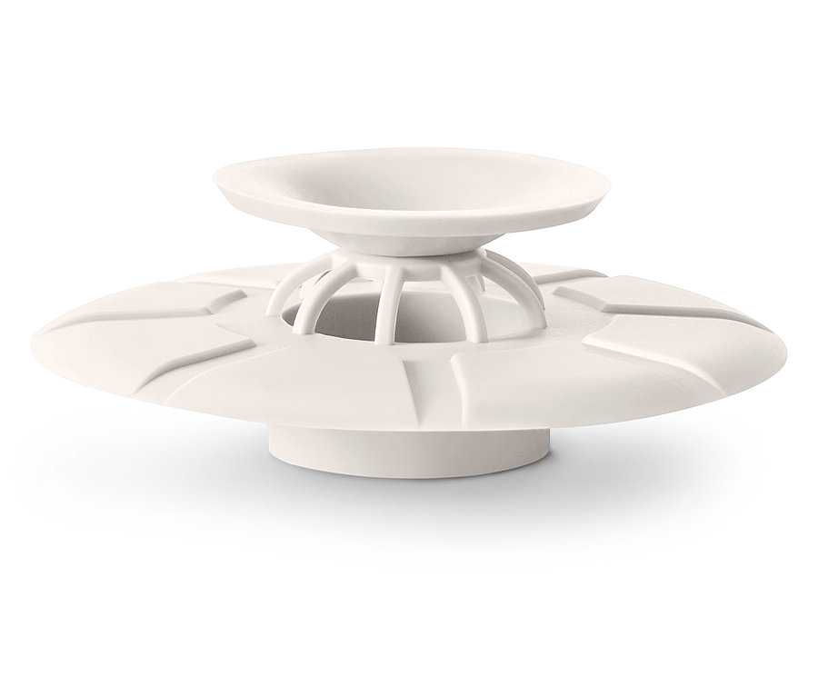 Fehér mosogató szűrő.