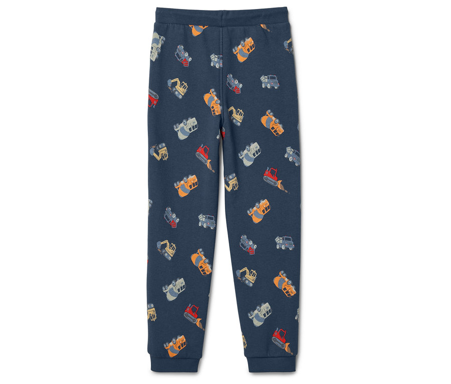 Kék színű, markoló mintás szabadidő nadrág.