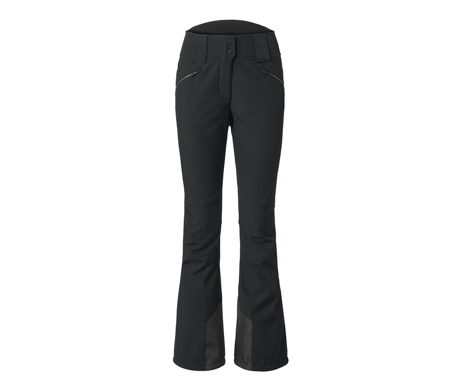 Fekete jet sí nadrág fehér alapon.