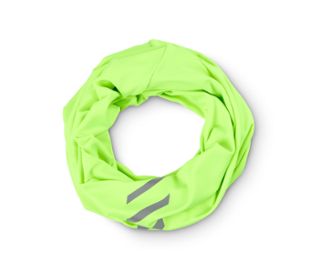 Neonsárga, fényvisszaverő nyomott mintával