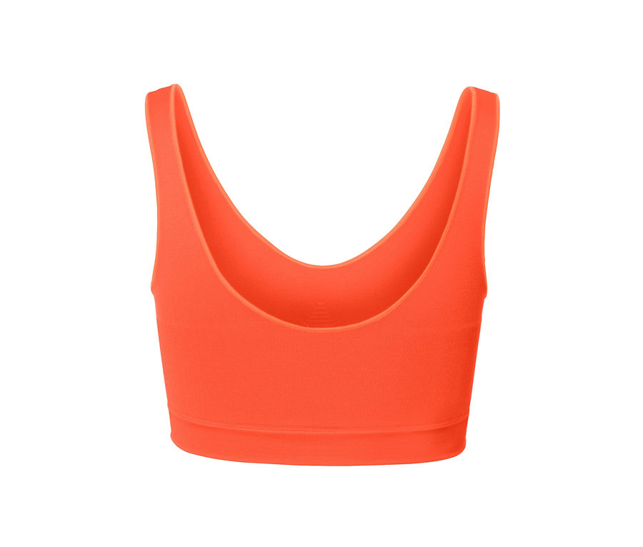 Narancssárga női seamless bustier melltartó.