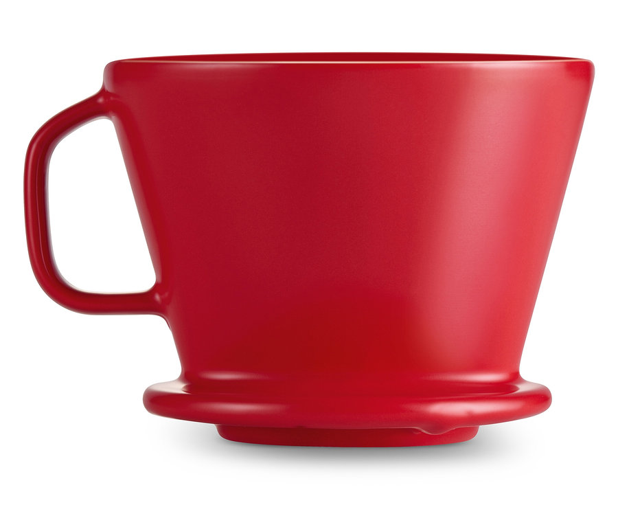 Kávéfilter kézi forrázáshoz, 2-es méret, piros