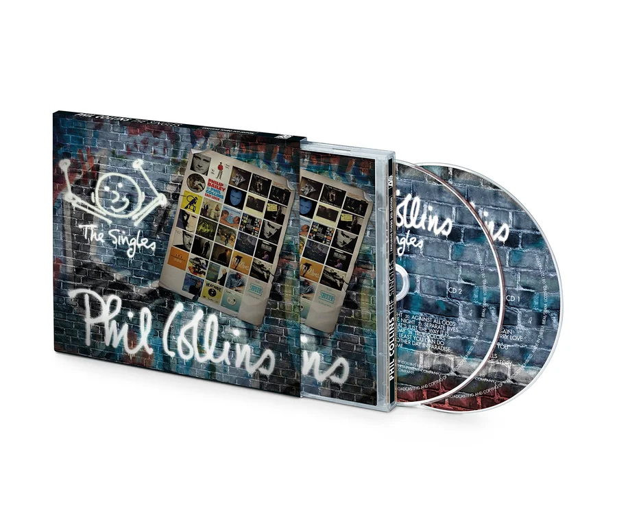 CD, Phil Collins látható a tokjában és két lemez.