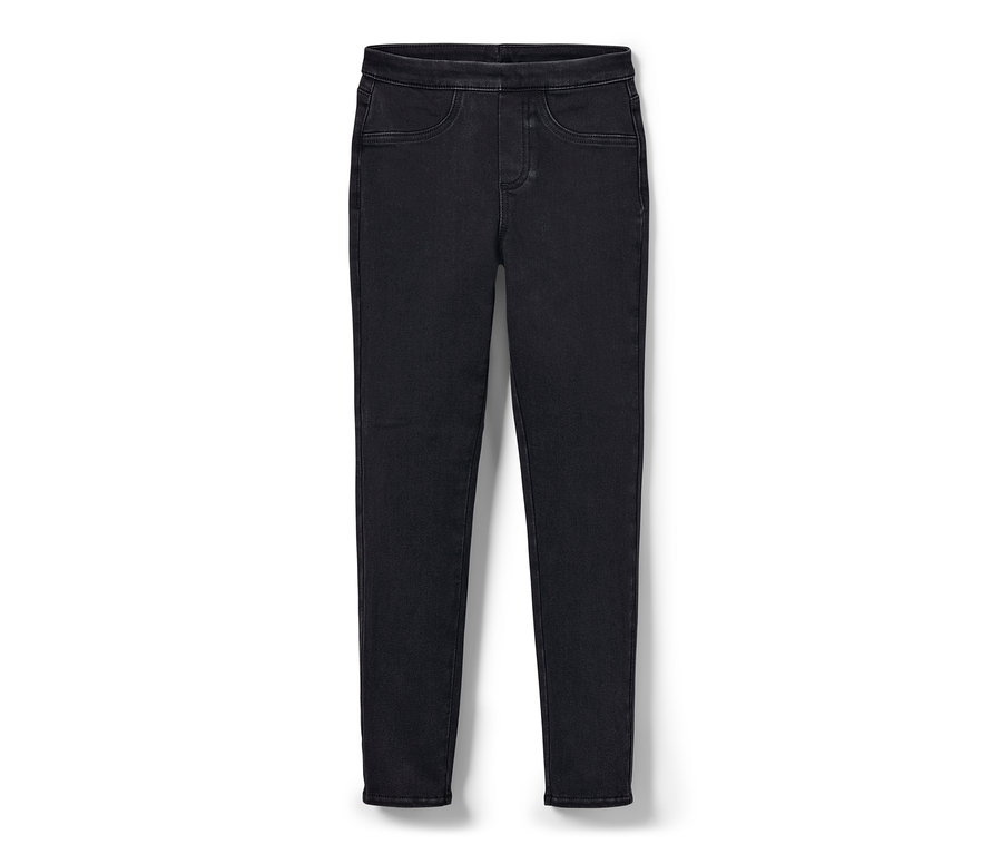 Egy fekete gyerek treggings – Fit »Jule« fekszik egy fehér háttéren.