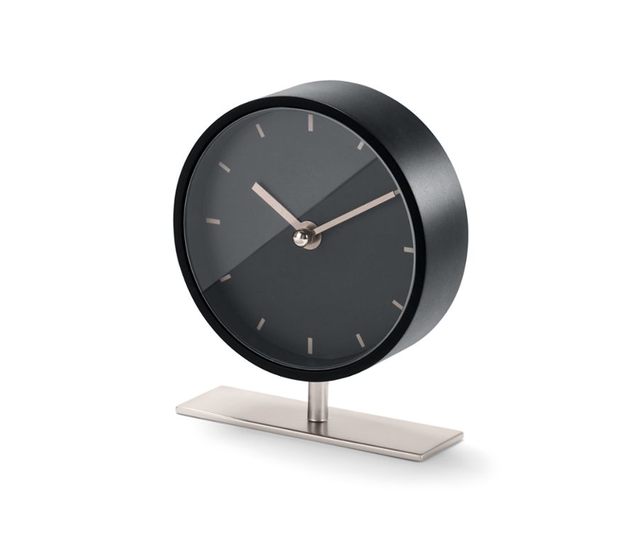 Design asztali óra, fekete