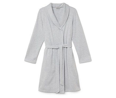 Női köntös, melírozott, szürke