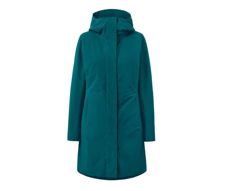 Olajkék, 3 az 1-ben női funkcionális kabát.
