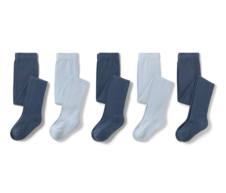 Öt darab kék pamut harisnyanadrág.