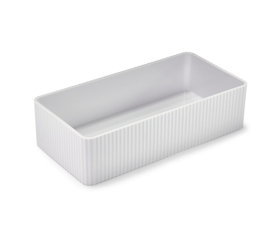 Fehér fűszertartó doboz.