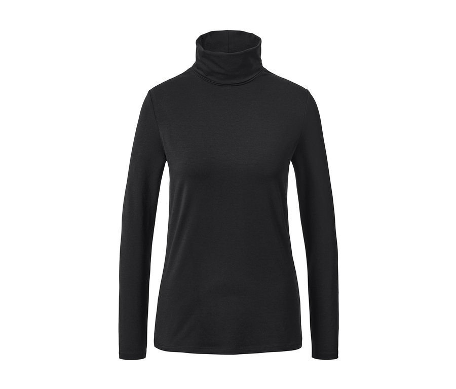 Fekete garbónyakú felső.