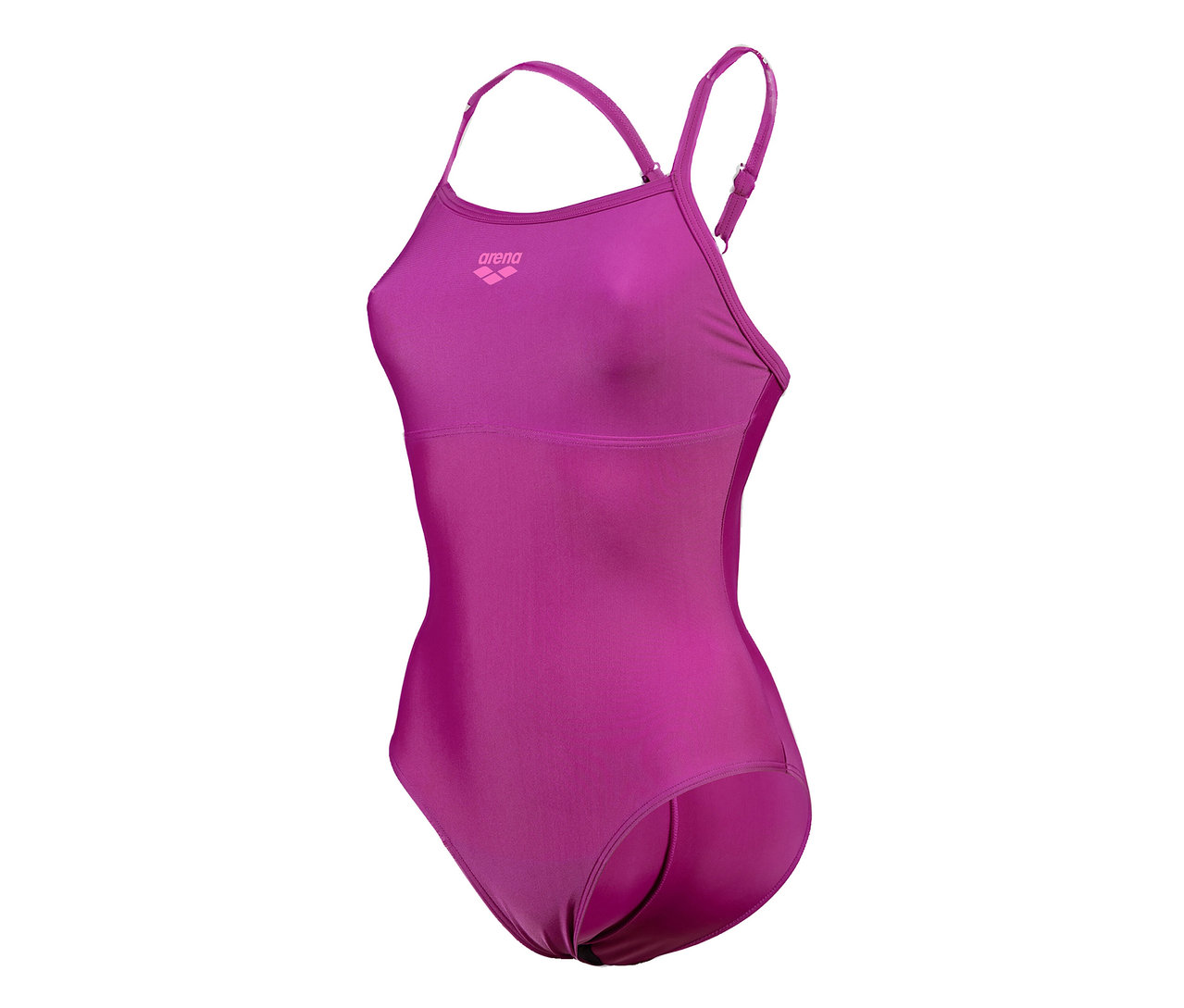 arena Feel márkájú Solid Lightdrop Back Bustier női fürdőruha, BÍBOR-BORVÖRÖS