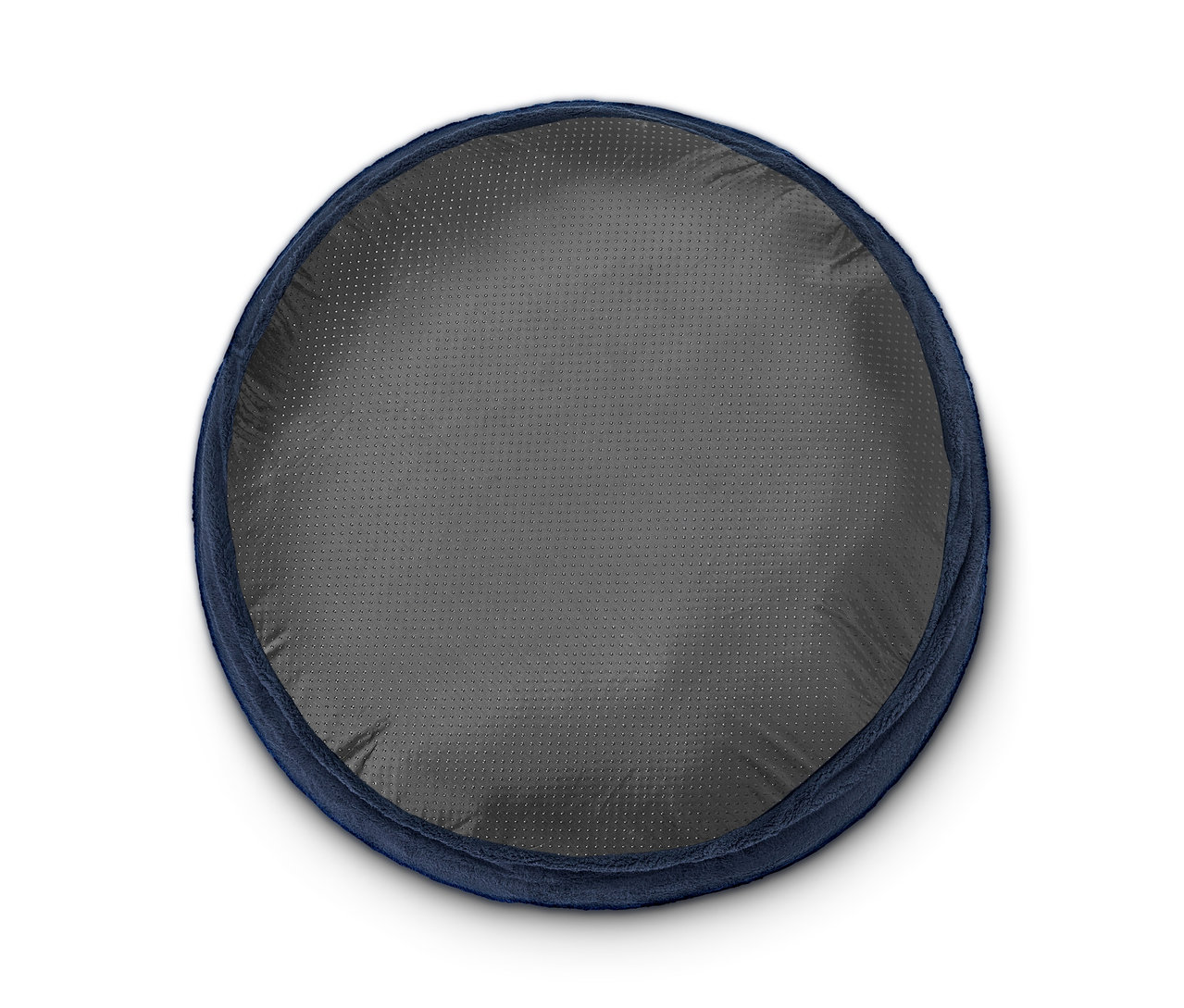 Kerek, sötétkék kutyaágy, 75 cm.