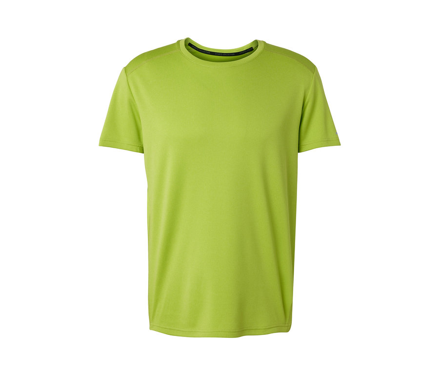 Egy lime színű funkcionális felső fehér háttérrel.