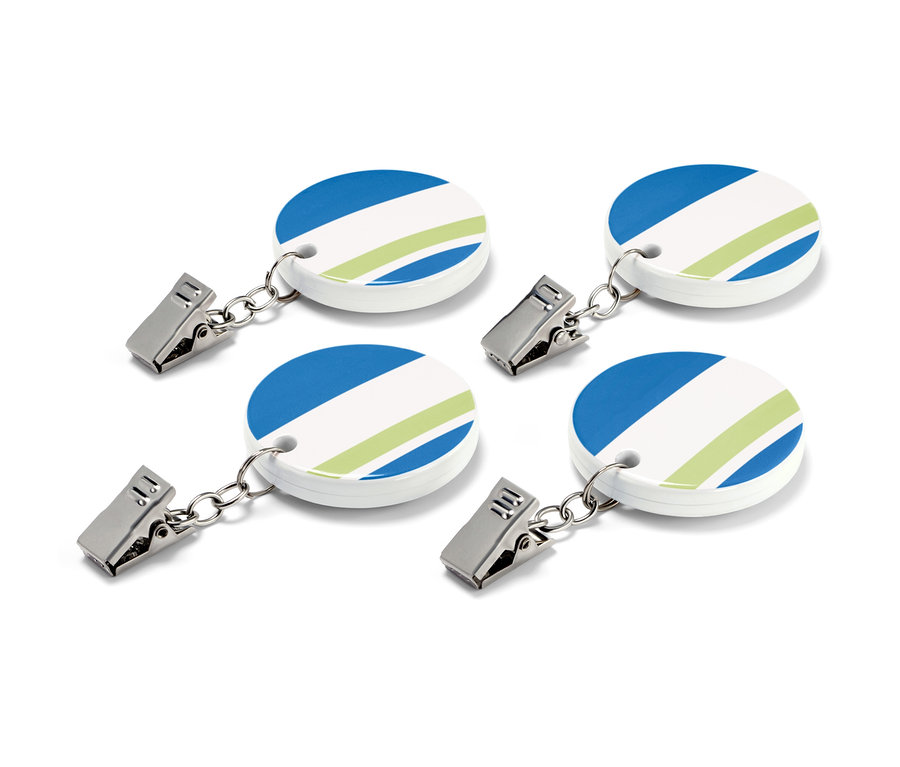 Négy asztalterítő-leszorító.