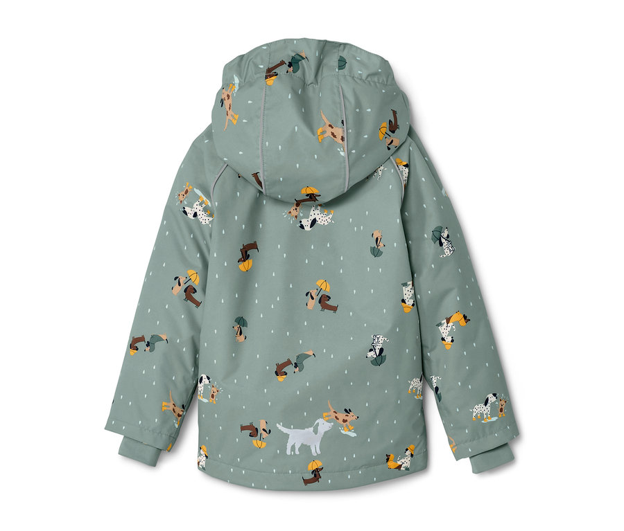 Gyerek termo esőkabát, kutyás mintával.