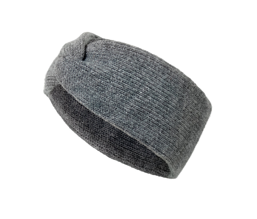 Szürke női fejpánt.