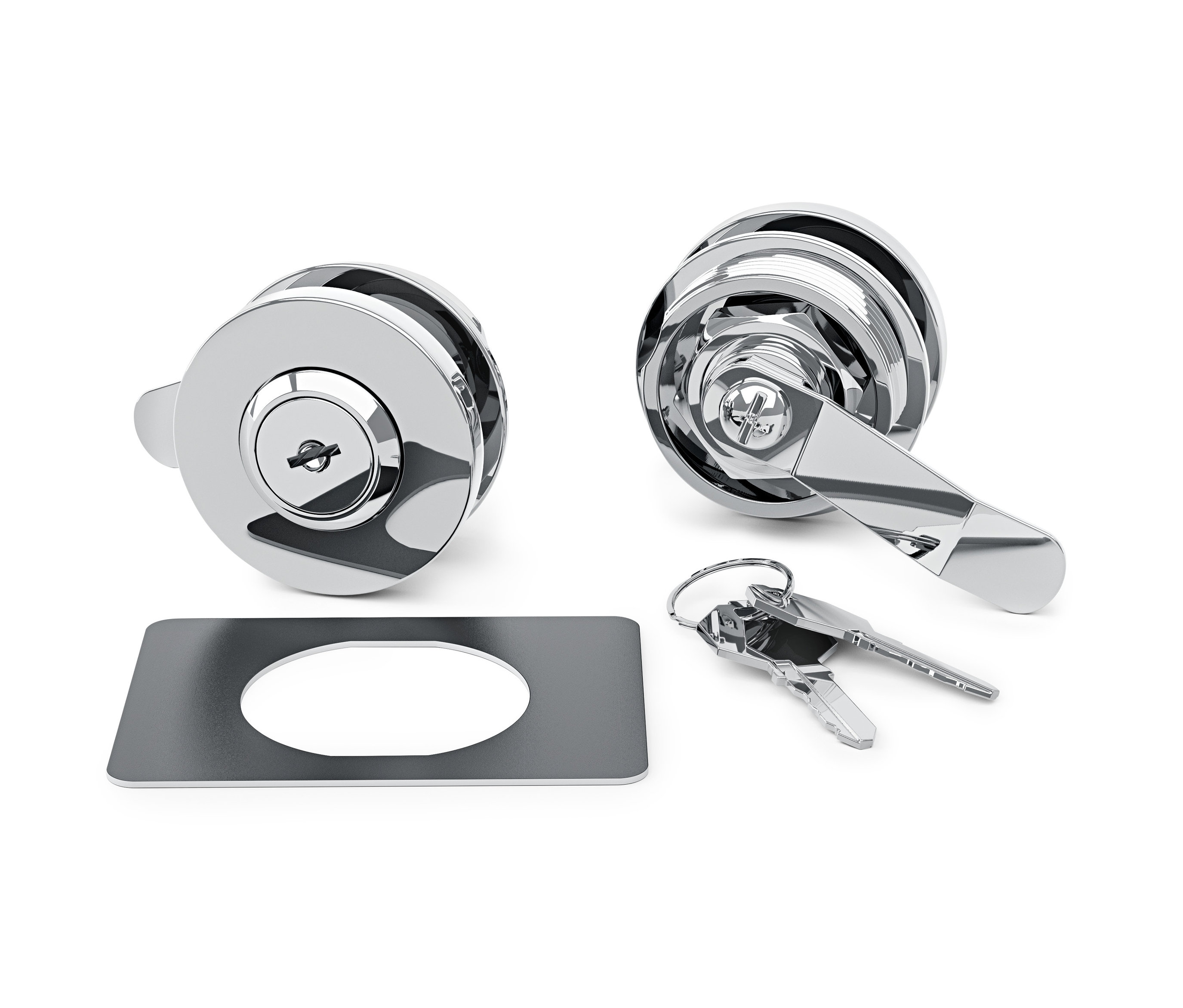 Kiegészítő zár »CN3« fehér háttéren.