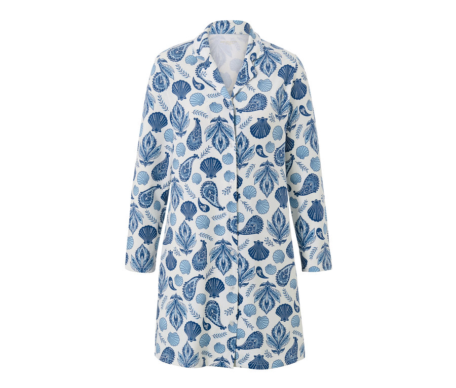 Női hálóing kagyló és paisley mintával.