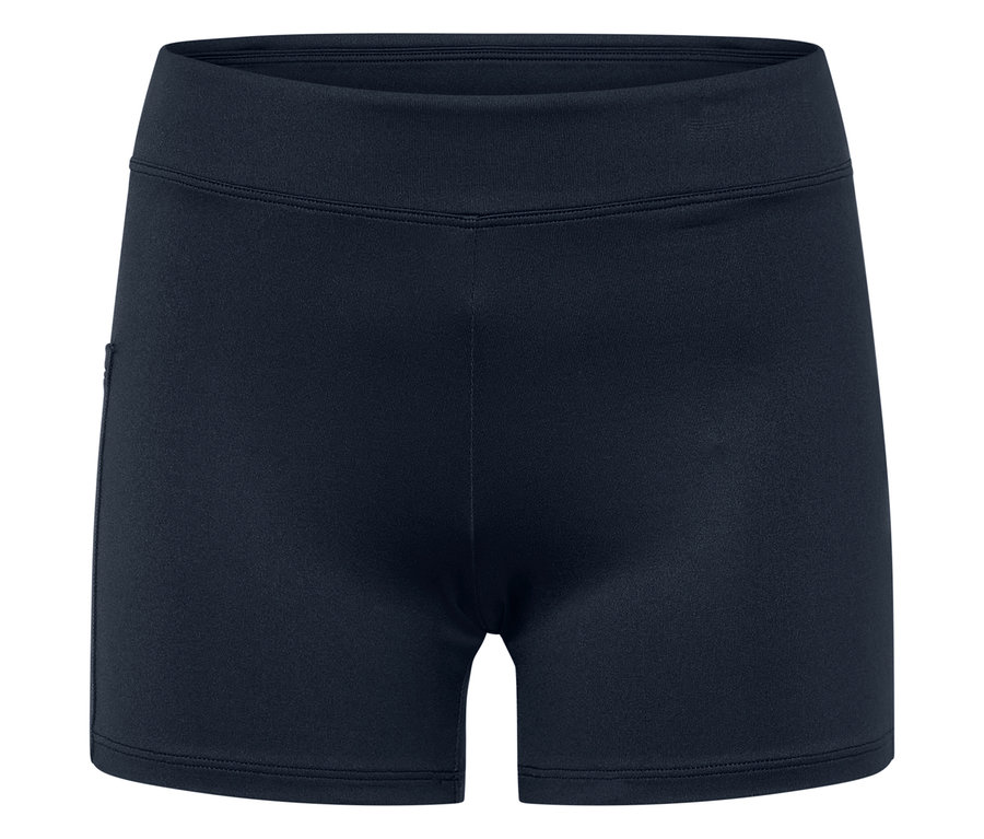 A kék sportruha kerékpárosnadrággal részlete.