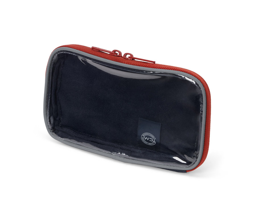 Egy multifunkcionális kis táska ablakkal fehér háttérrel.