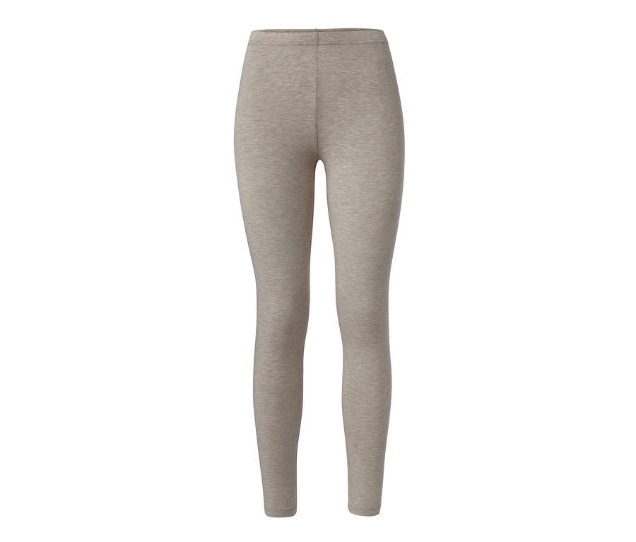Bézs női hőtárolós leggings.