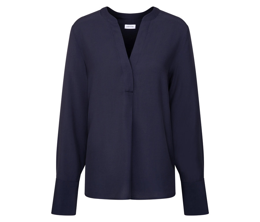 Seidensticker tunika viszkózból, tengerészkék