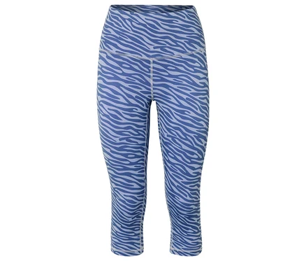 Kék mintás leggings.