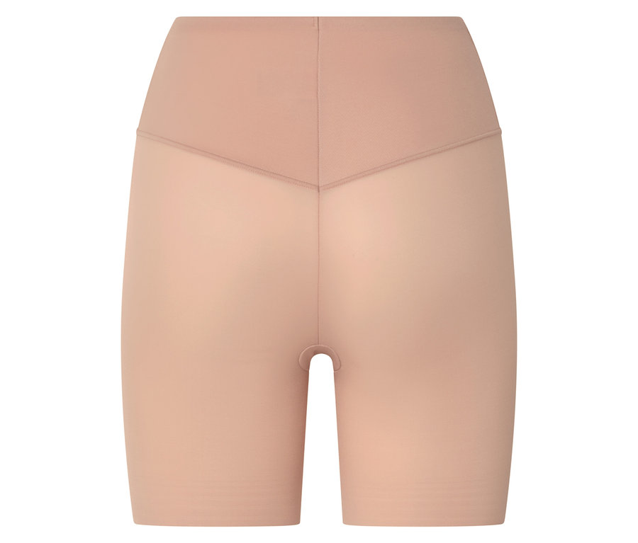 Közeli kép egy világos színű alakformáló fehérneműről.