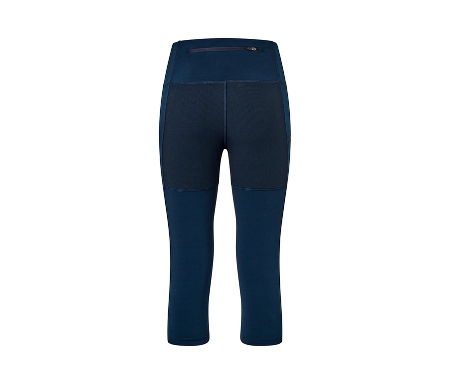 Sötétkék 3/4-es túranadrág hátulnézetből.